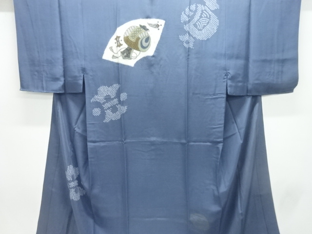 JAPANESE KIMONO / ANTIQUE MENS JUBAN / SILK / SHIBORI / JIGAMI & TREASURE